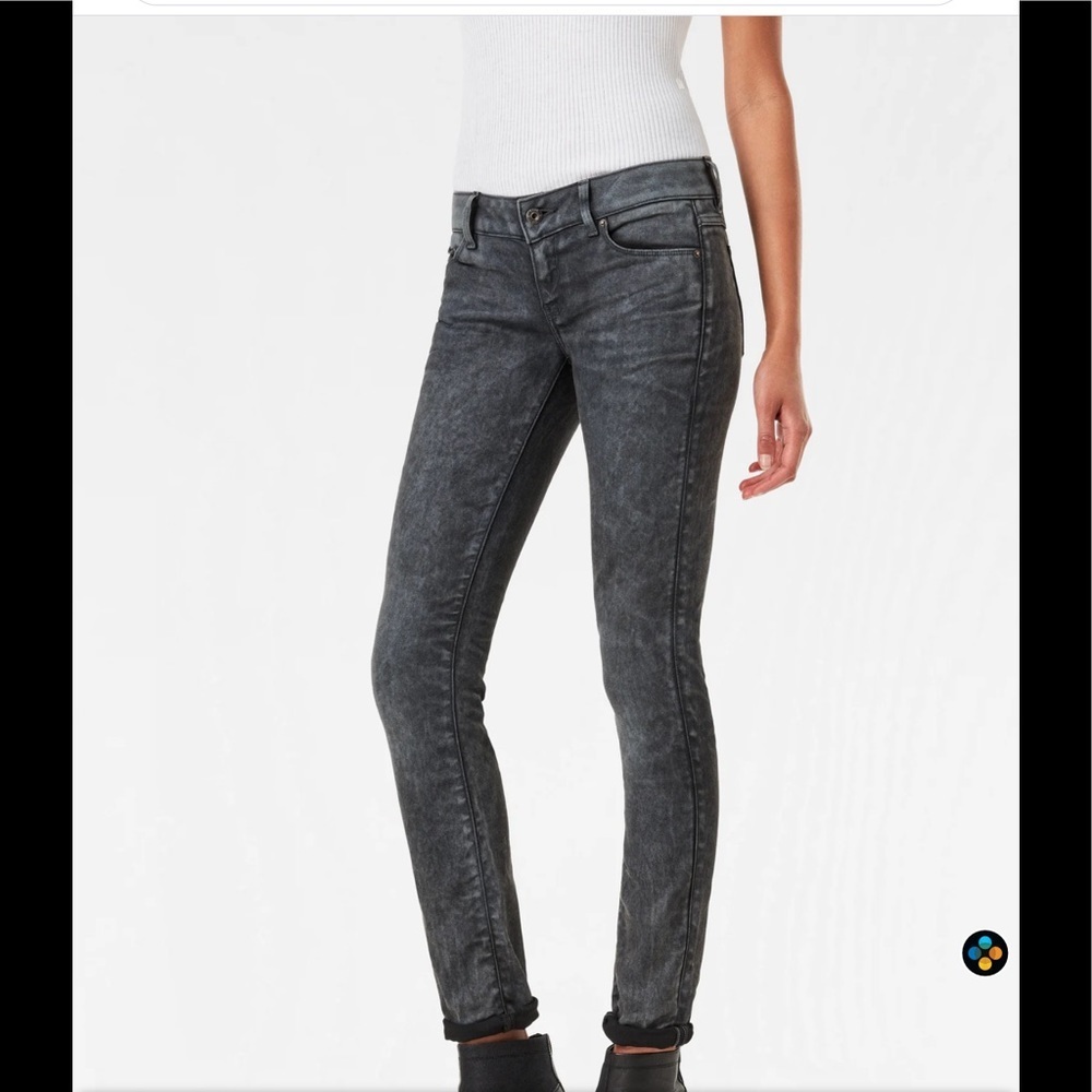 NEW G-Star Gray Irregularly Dyed Jeans